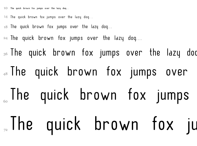 BN Pinky font waterfall